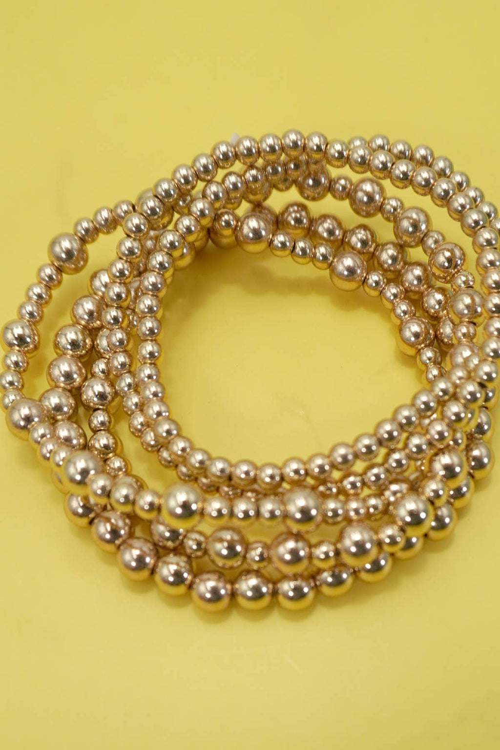 Multi Layer Gold Beaded Bracelet