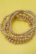 Multi Layer Gold Beaded Bracelet