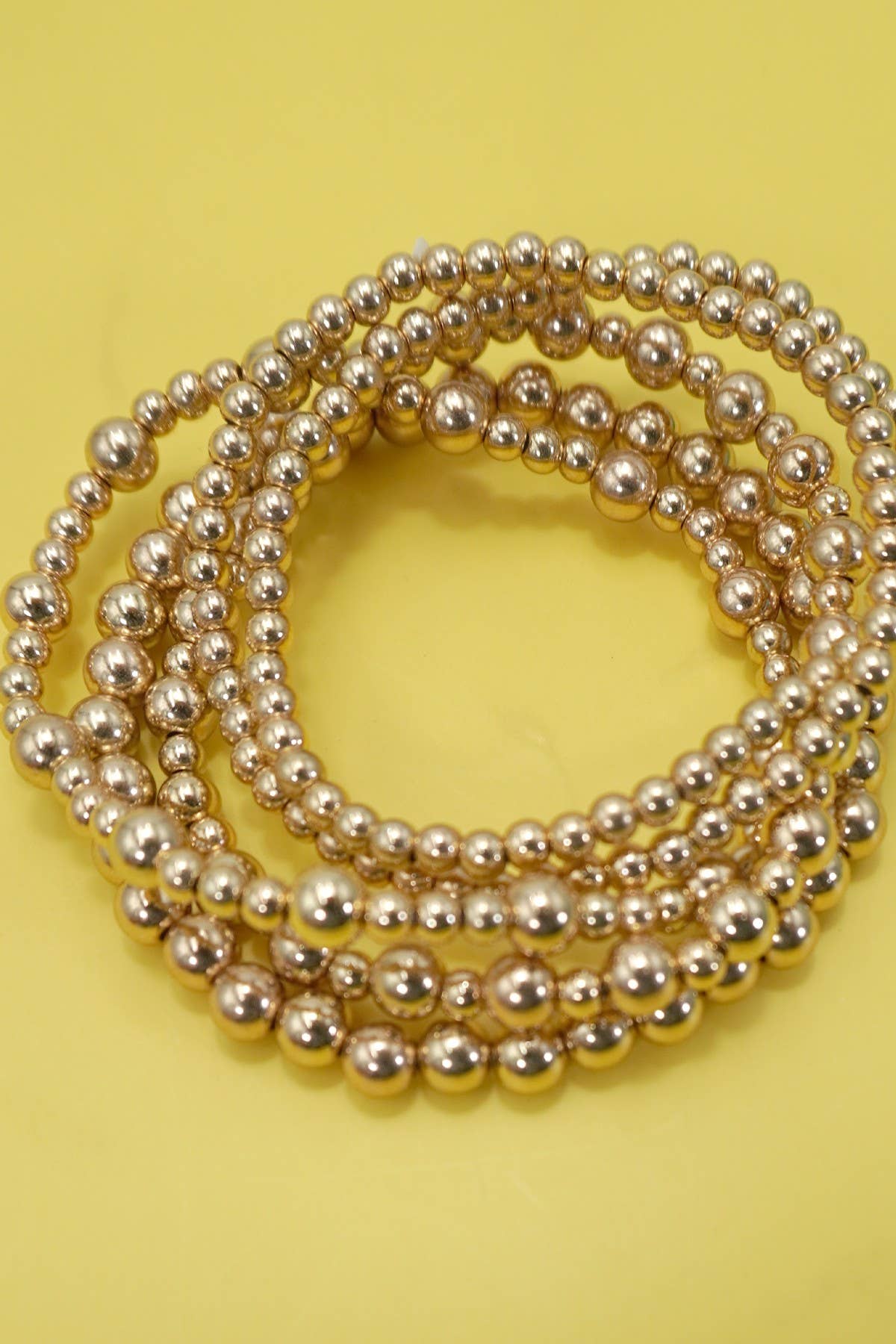 Multi Layer Gold Beaded Bracelet