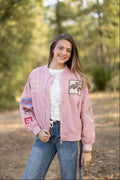 Embroidered Western Bomber Jacket