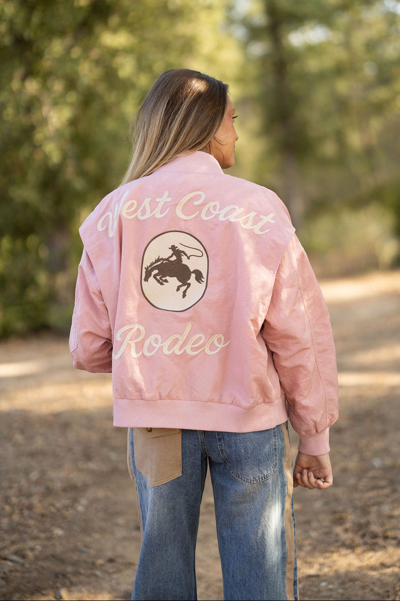 Embroidered Western Bomber Jacket