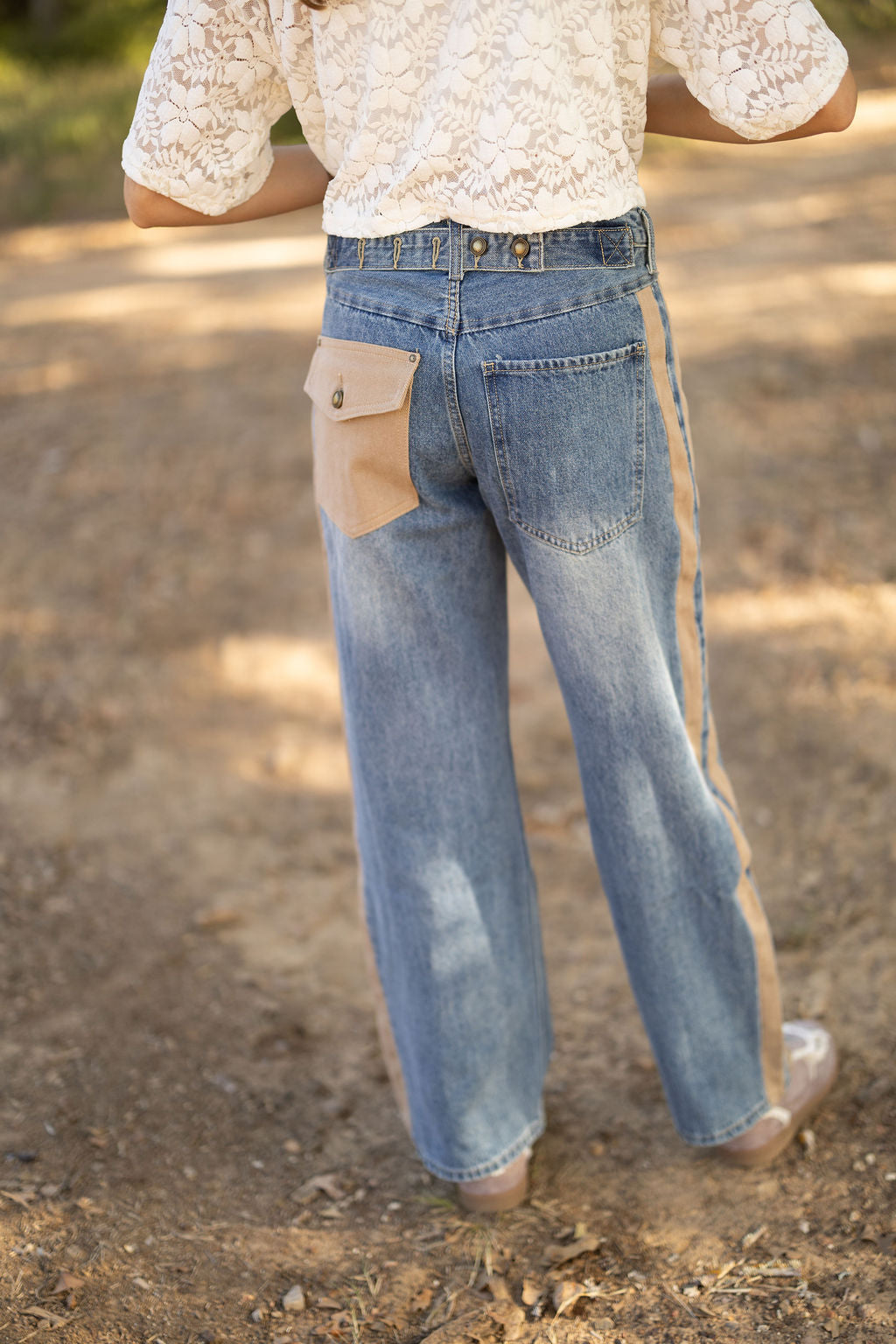 Utility Stripe Jeans