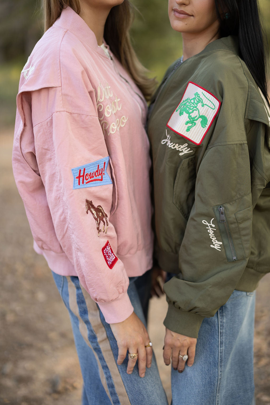 Embroidered Western Bomber Jacket