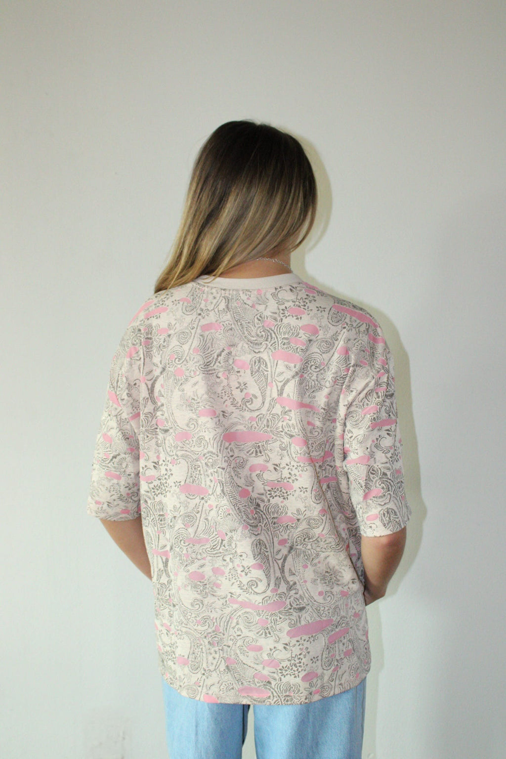 Distressed Paisley Tee
